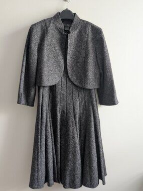 Jessica Howard Tweed Dress & Bolero Jacket Set